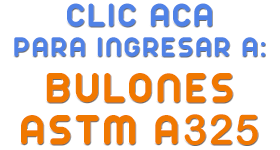 Bulones para industrias ASTM A325 para fijaciones anclajes.